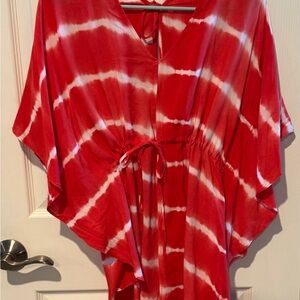 NWT Romper Tie-Dye w/drawstring waist and loose Butterfly arms Sz L